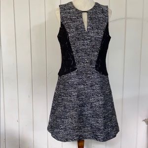Banana Republic mid-thigh flare dress.